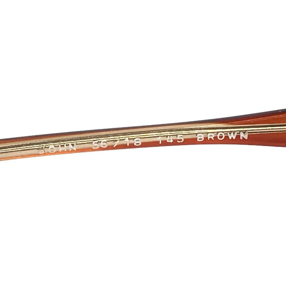 Nutmeg Collection Eyeglasses Frames JOHN Brown Fade Aviator Full Rim 56-18-145